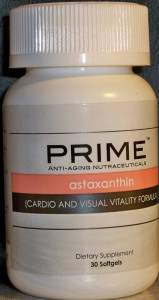 Recommended antioxidant supplement: Prime Astaxanthin Cardio and Visual Vitality Formula